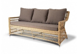 "Гранд Латте" диван трехместный из искусственного ротанга