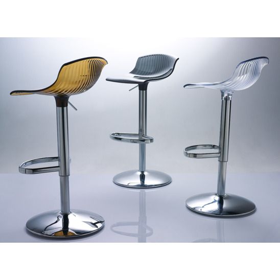 Стул прозрачный барный Aria