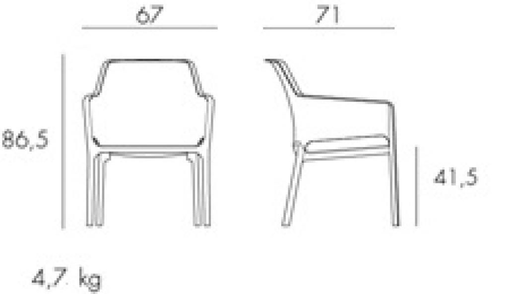 Комплект пластиковой мебели Nardi Net Relax