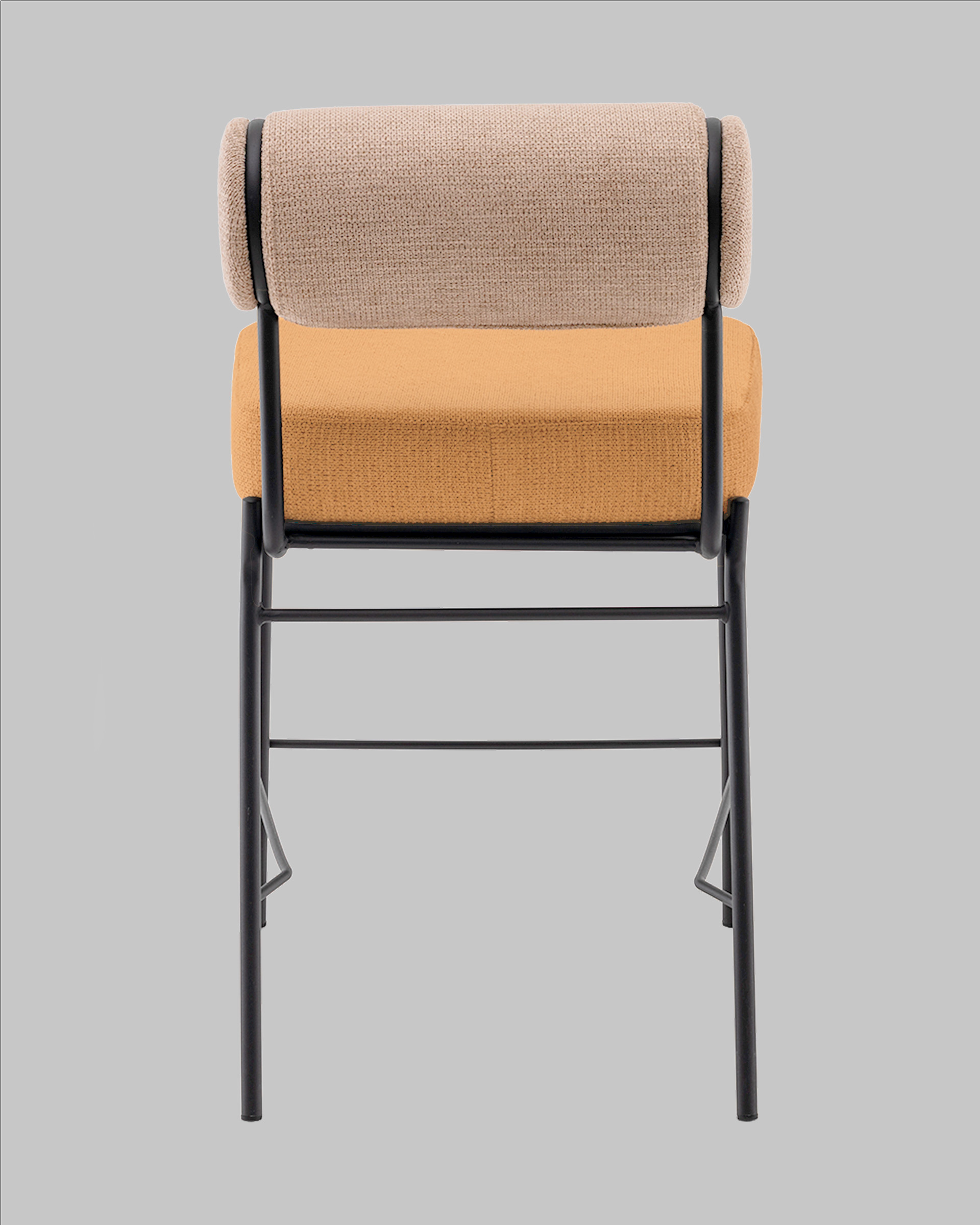 Стул полубарный Ponpoun бежевый терракотовый