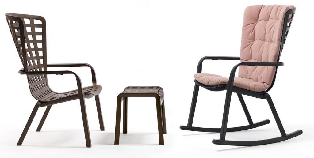 Лаунж-кресло пластиковое Folio табак