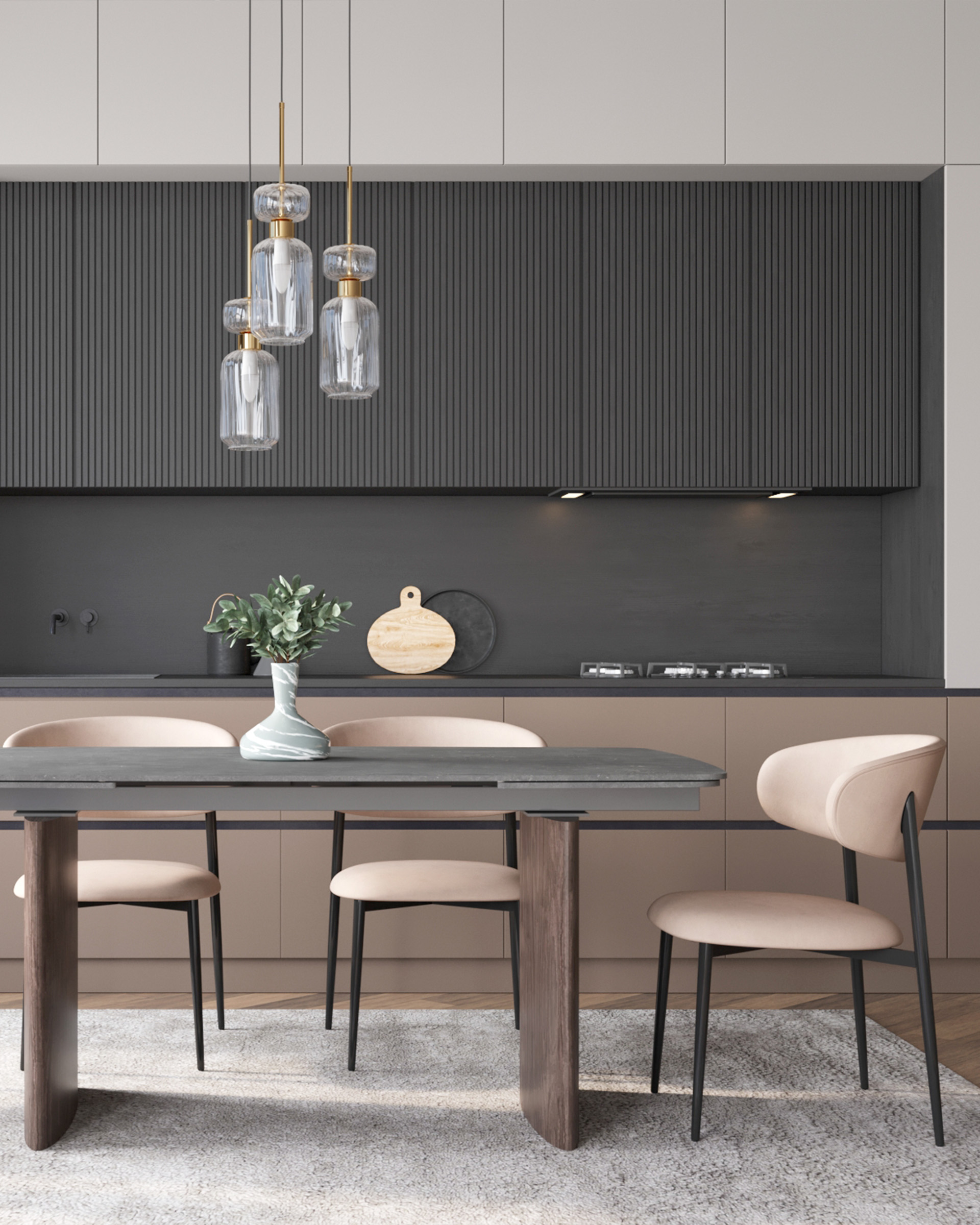 Стул Килиан велюр молочный