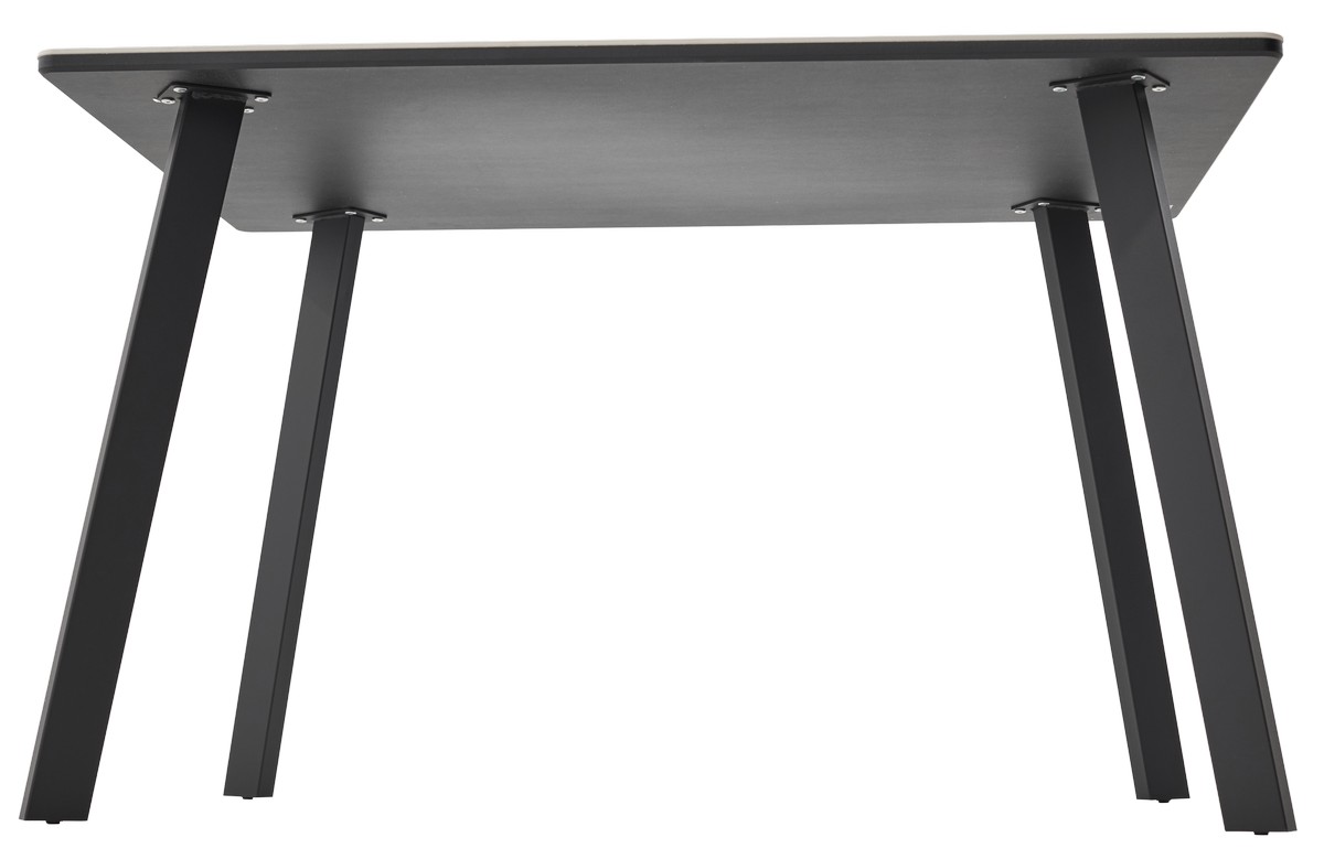 Стол ТИК ТАК 120 цвет ОНИКС, керамика / Черный каркас