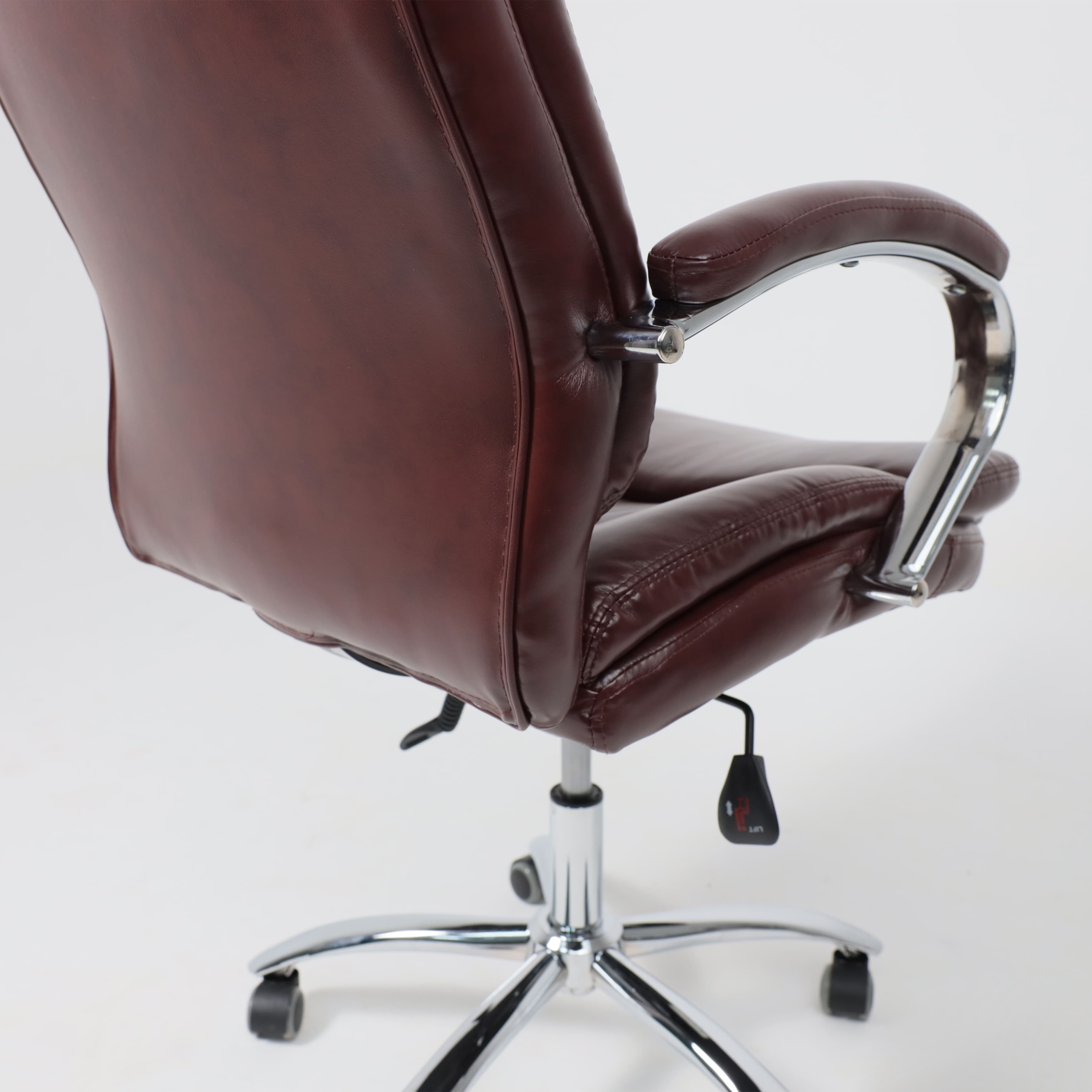 Кресло поворотное Leonardo, коричневый бриллиант, экокожа