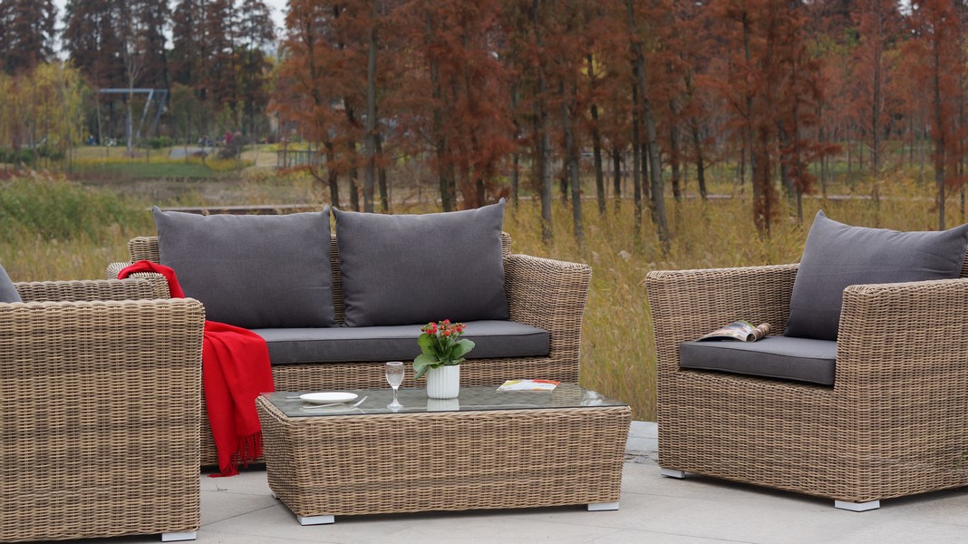 "Капучино" диван из искусственного ротанга двухместный