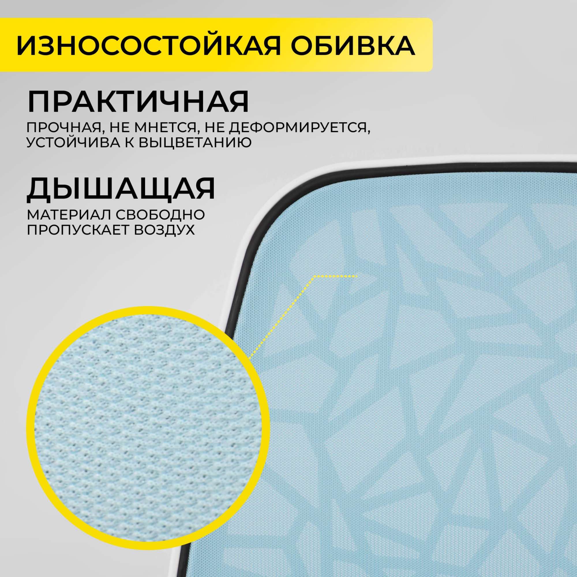 Кресло поворотное CINEMA, ткань, (синий)