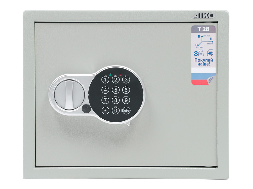 Мебельный сейф AIKO Т-28 EL цена 7 380 ₽ Мебельный сейф AIKO Т-28 EL