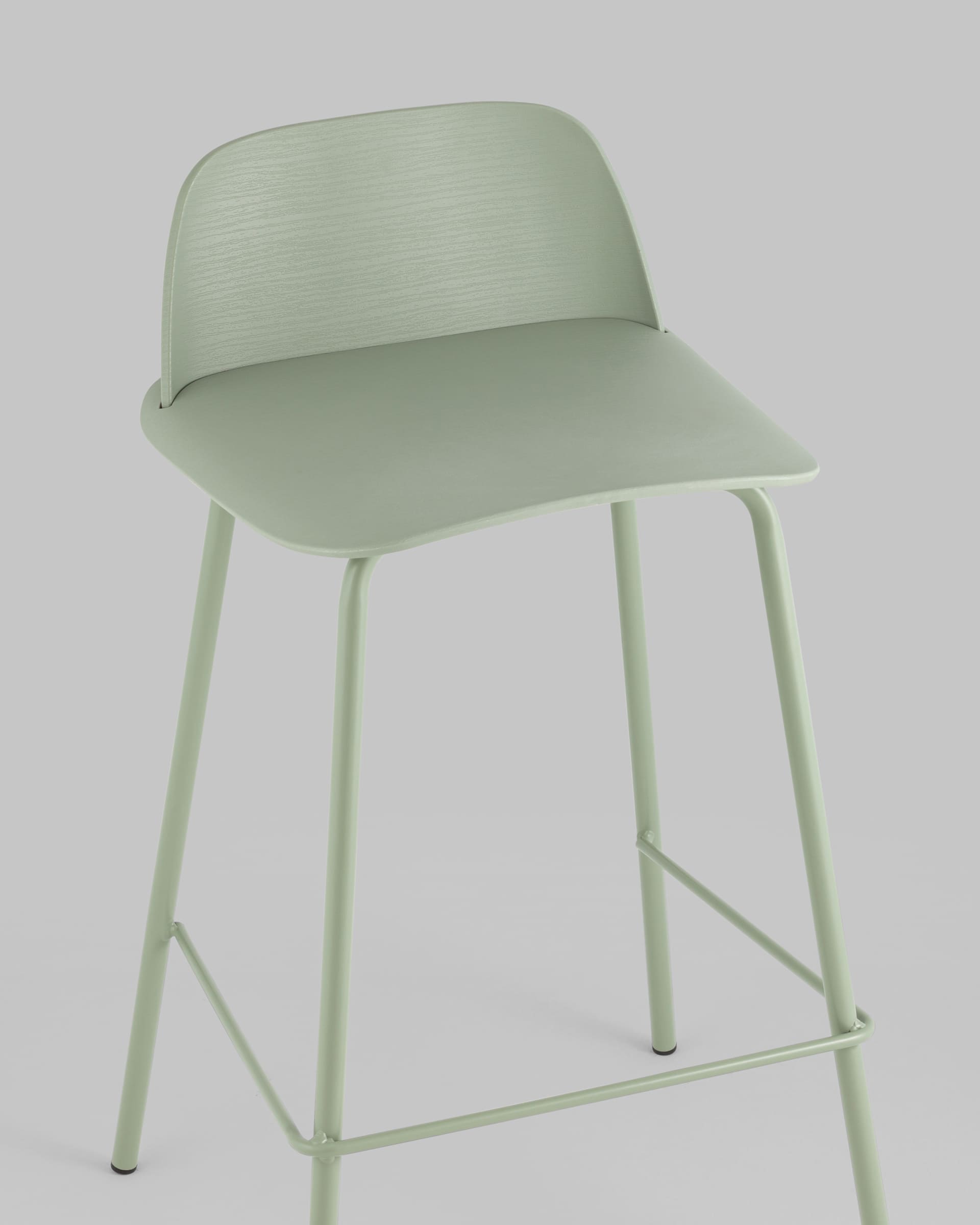 Стул полубарный Mist серо-зеленый