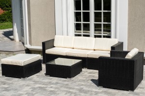 "Даллас" лаунж-зона из искусственного ротанга на 5 персон