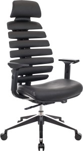 Кресло Everprof Ergo Black (Эрго Блэк) Кожа Черный