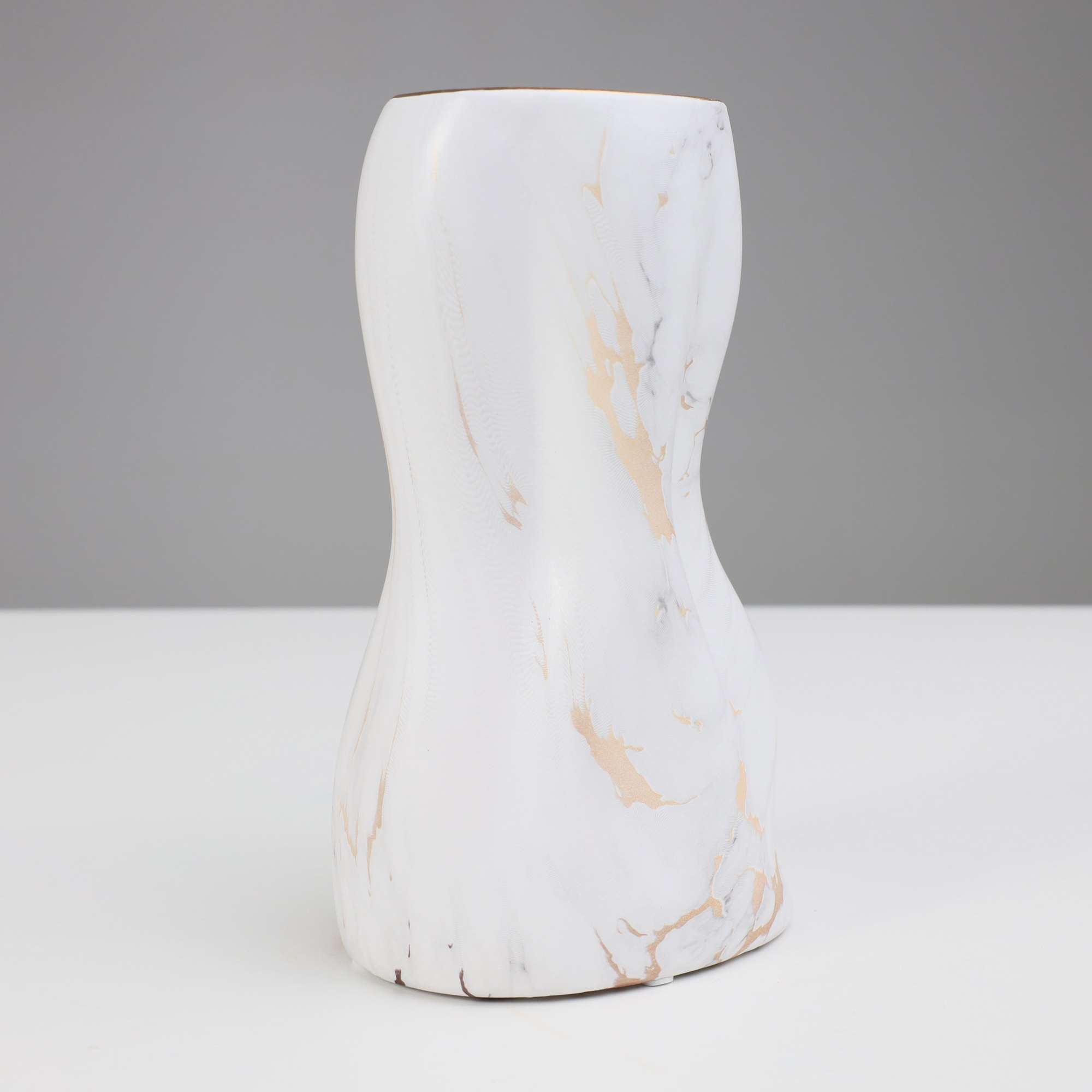 Ваза керамическая RISA, белый, 14.5*10.5*25см