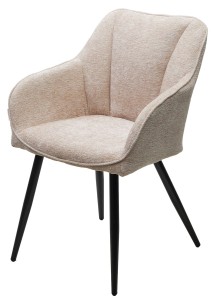 Стул РЕФЛЕТ (REFLET) 3018-10 бежевый, шенилл / черный каркас, ®DISAUR