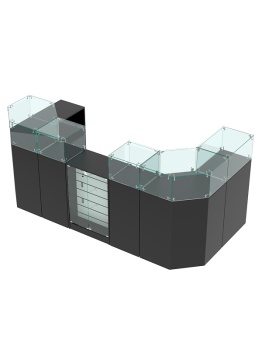 Комплект прилавков "ВАЛЕНТИНО" №10, Черный