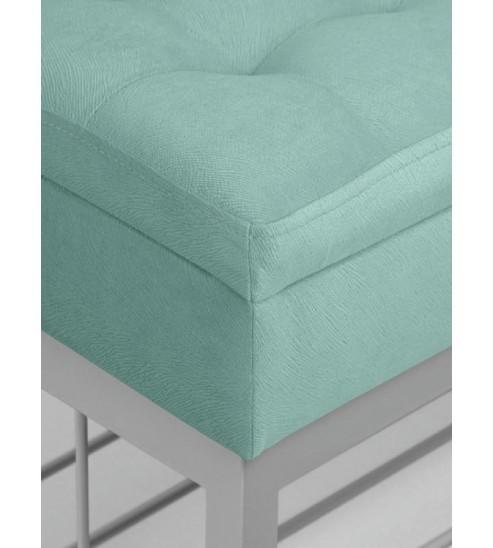 Банкетка Н-76 (серый/светло-бирюзовый)