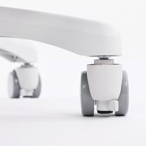 Кресло детское с подставкой для ног BRABIX KIDS "MG-215", сетка/ткань TW, голубое, 533312