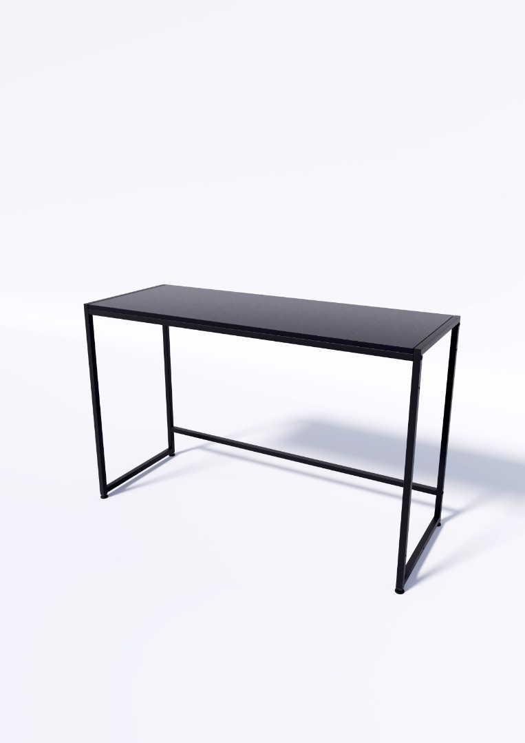 Стол TEVOLO демонстрационный черный-дуб сонома В75Ш120Г45