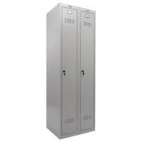 Шкаф металлический для одежды BRABIX "LK 21-80", УСИЛЕННЫЙ, 2 секции, 1830х800х500 мм, 37 кг, 291129, S230BR406102