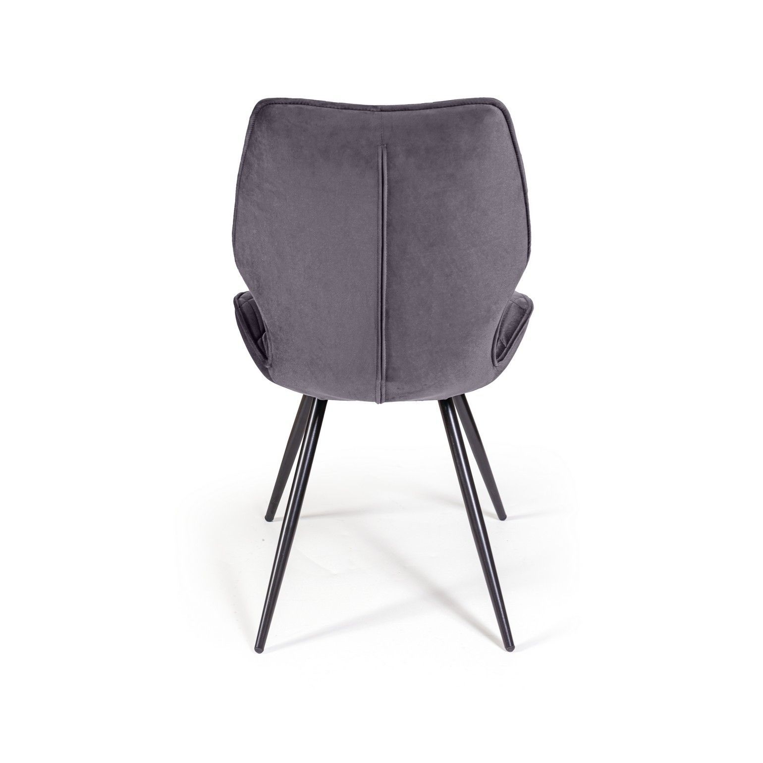 Стул Флеш ромб, бархат серый 27