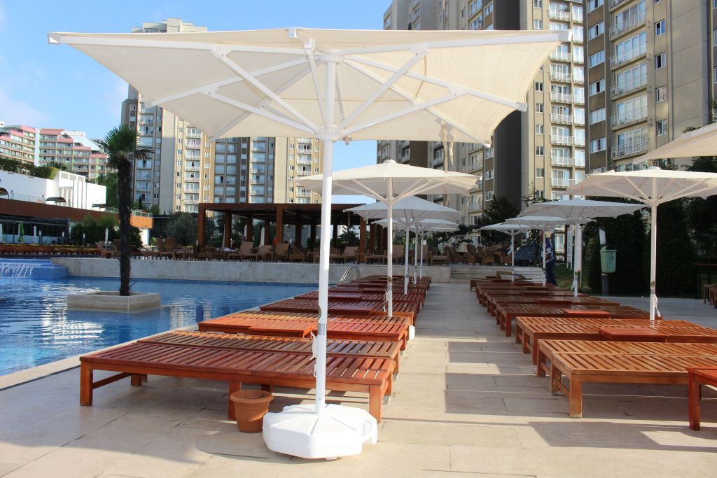 Зонт профессиональный Avocado белый, бежевый