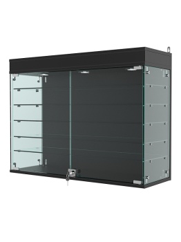 Витрина "АТРИУМ" настенная №3А-2Г, Черный