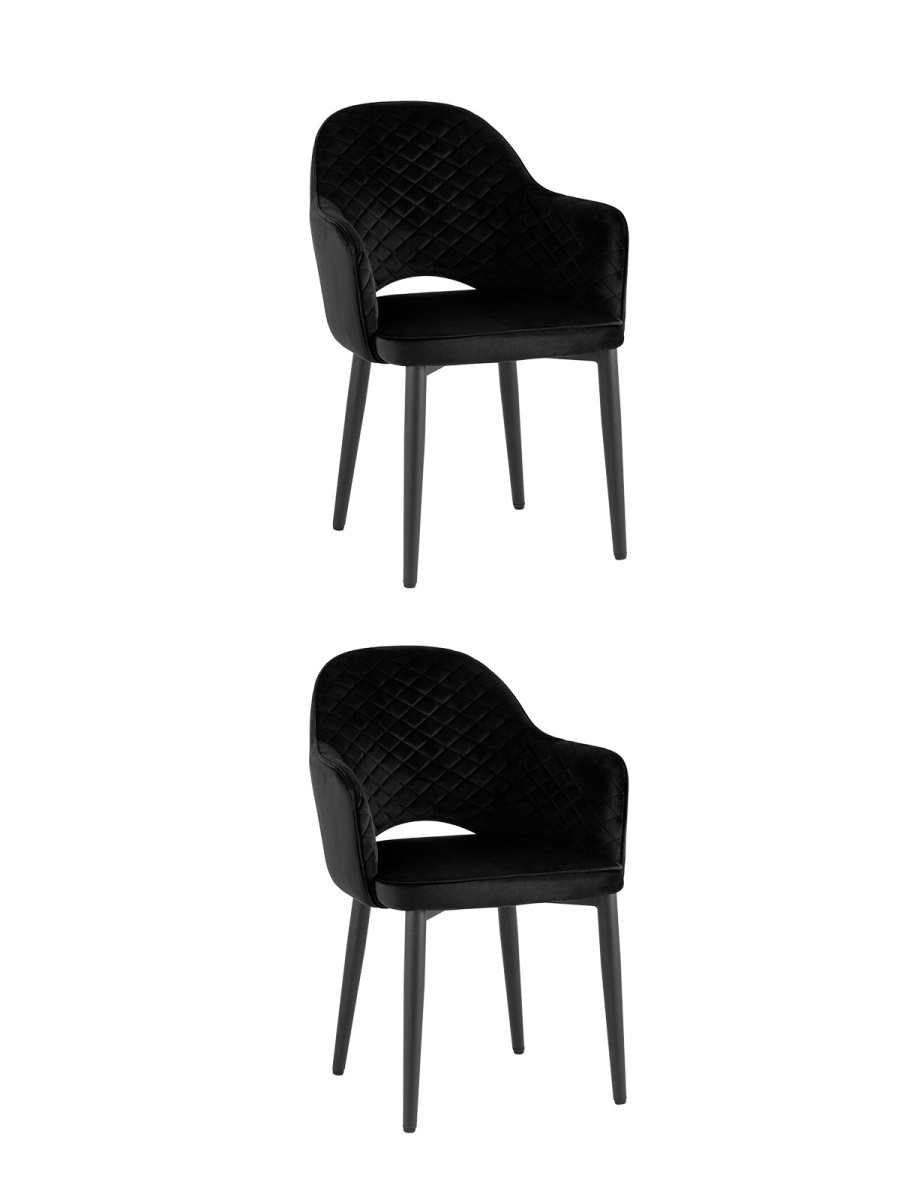 Стул Венера диамант велюр черный 2 шт цена 18 990 ₽ Стул Венера диамант велюр черный 2 шт