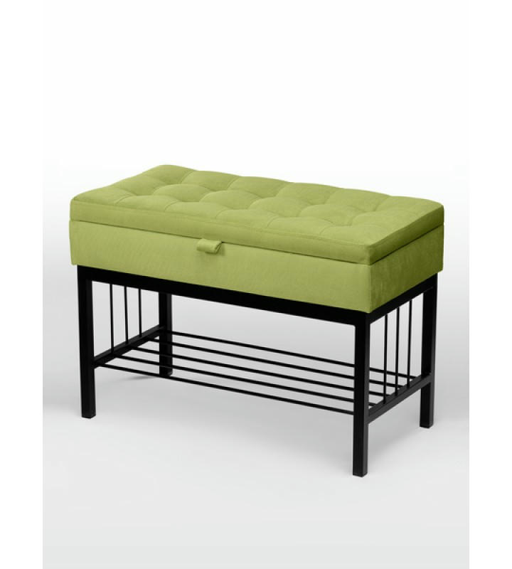 Банкетка Н-76 (черный/салатовый)