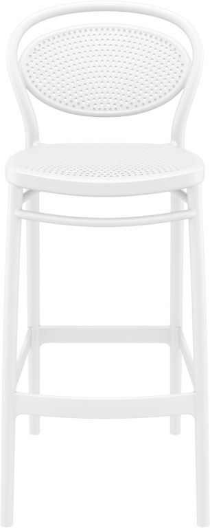 Стул пластиковый барный Marcel Bar 75 белый