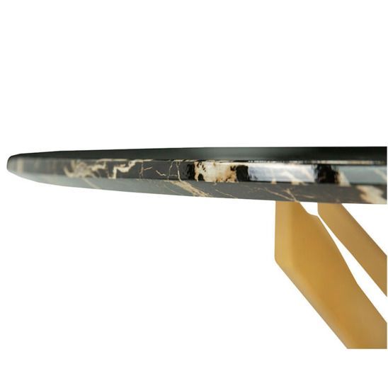 Стол обеденный Лео, черный мрамор