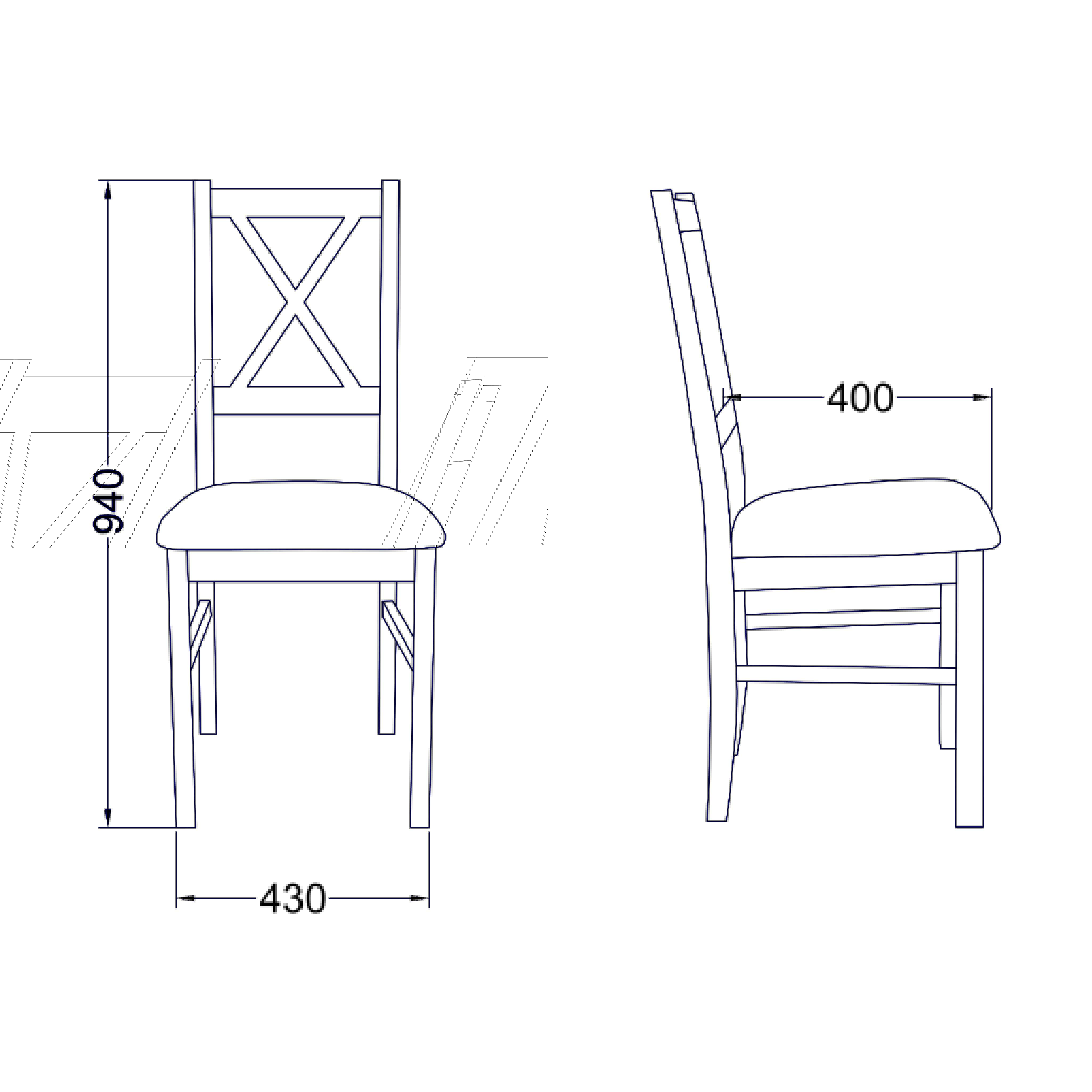 Стул Nilo, графит 13, ткань