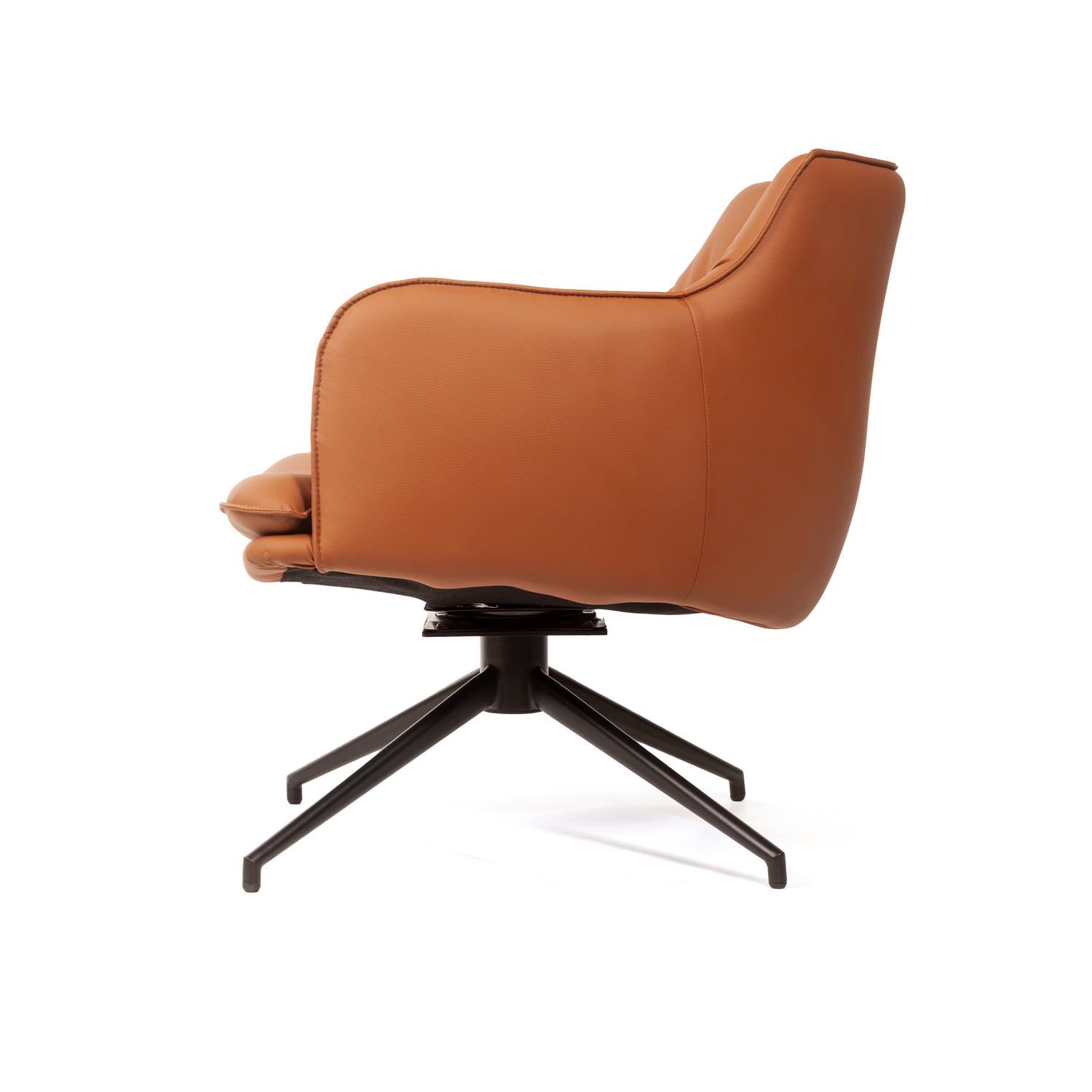 Лаунж кресло Sofia, экокожа терракот