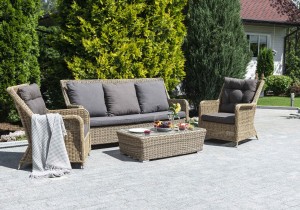 "Гляссе" лаунж-зона из искусственного ротанга