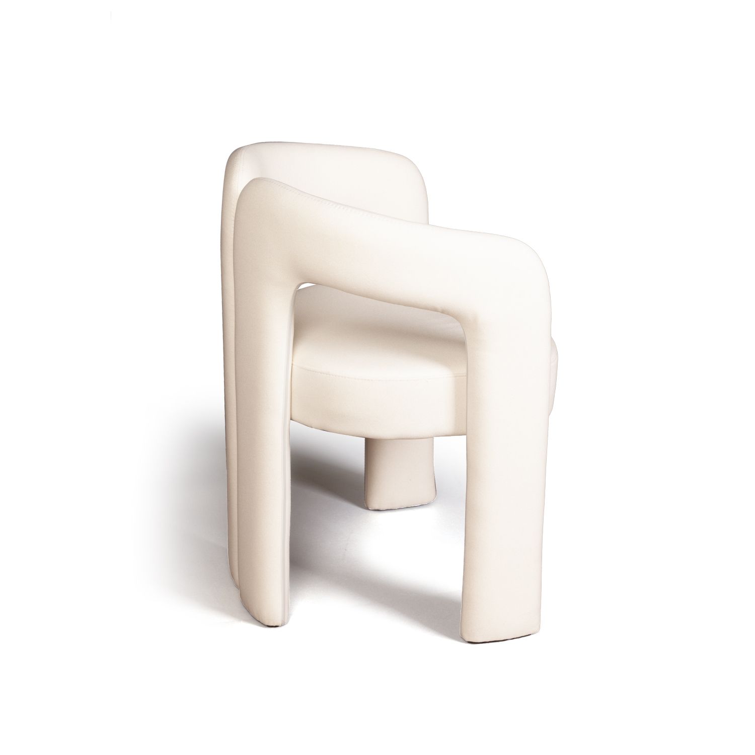 Полукресло Энджи, ткань, велюр молочный