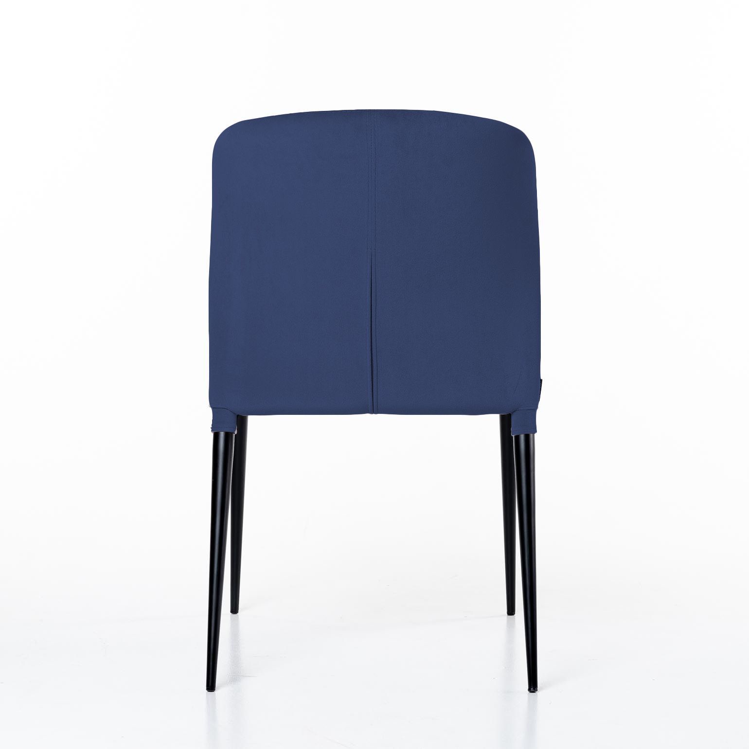 Стул Альберт, бархат синий 29