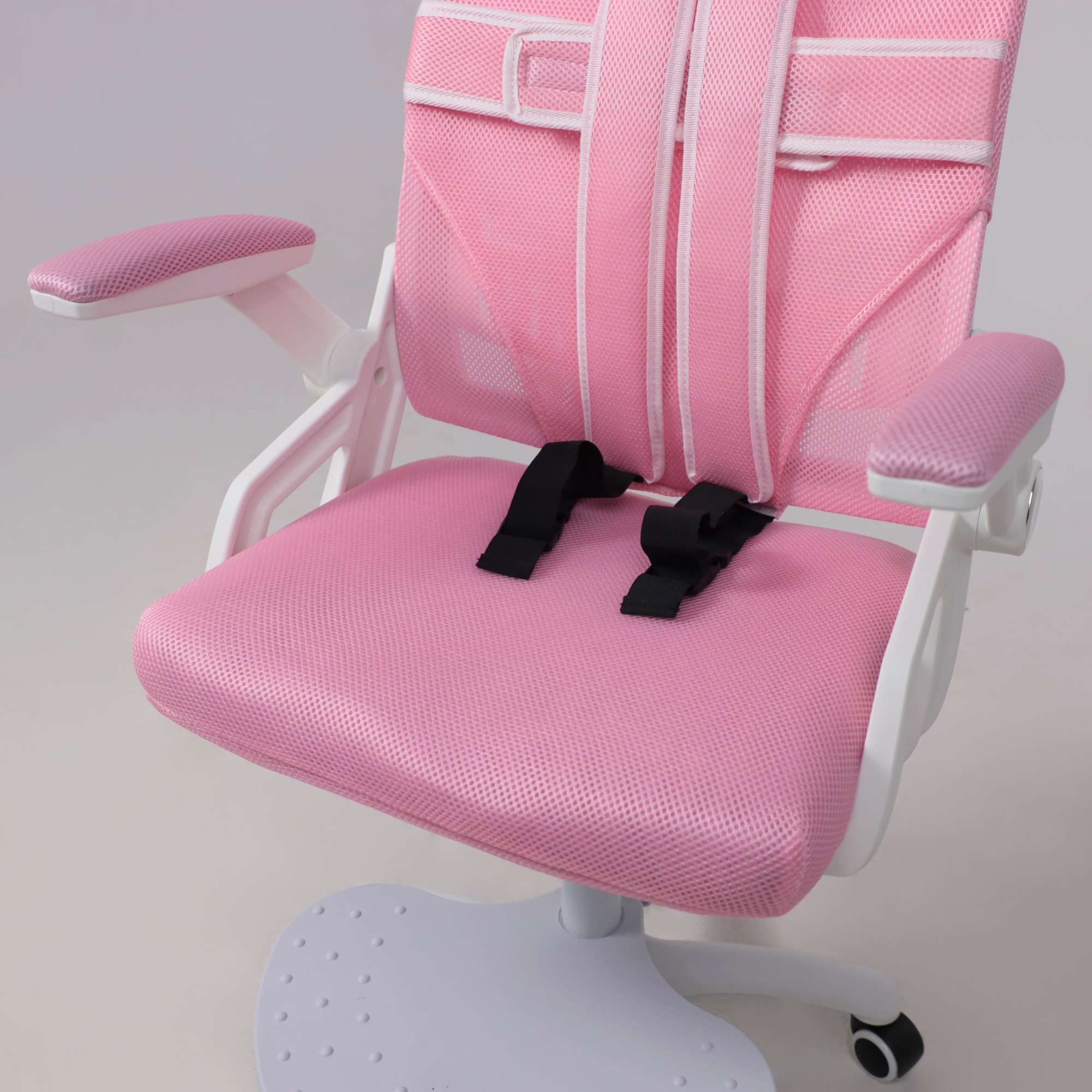 Кресло поворотное Moon, розовый, сетка