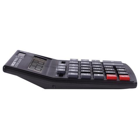 Калькулятор ОФИСМАГ настольный OFM-333, 12 разрядов, двойное питание, ЧЕРНЫЙ, 200x154 мм, 250462