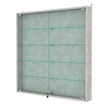 Витрина настенная №4-1АУ, Метрополитан Грей