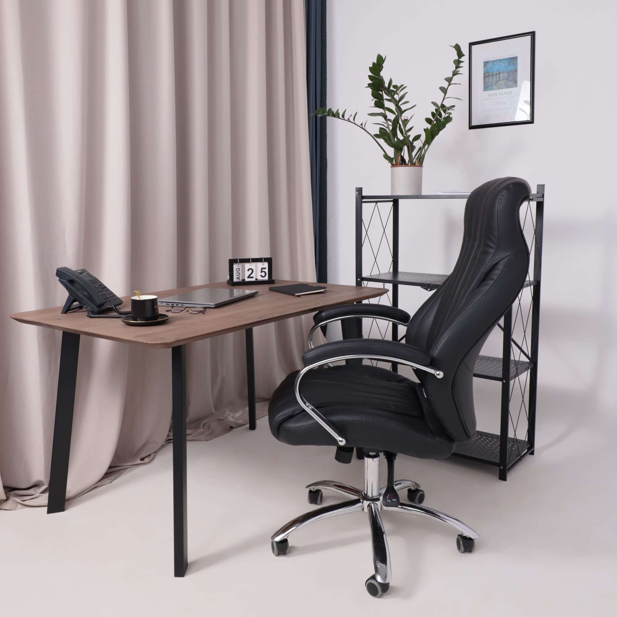 Кресло поворотное MASTIF, ECO, черный