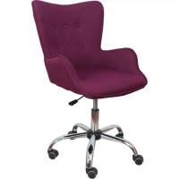 Кресло поворотное Bella, марсала, ткань