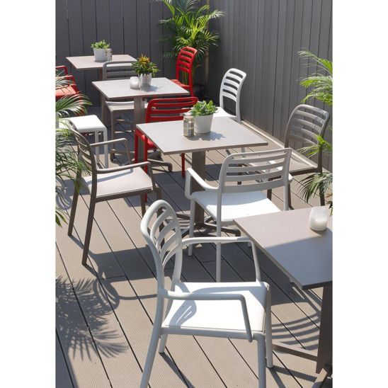 Кресло пластиковое Costa, тортора