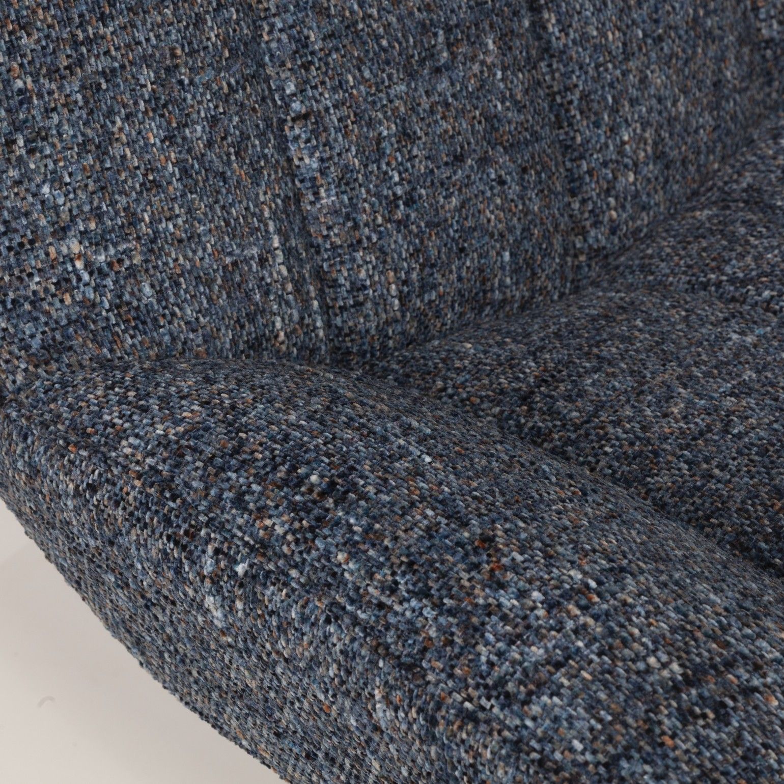 Кресло с кручением Mateo, букле биколорный синий