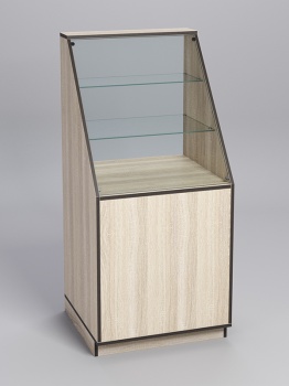 Прилавок "ТОРГОВЫЙ" №7-600, Дуб Сонома, кромка Дуб Венге