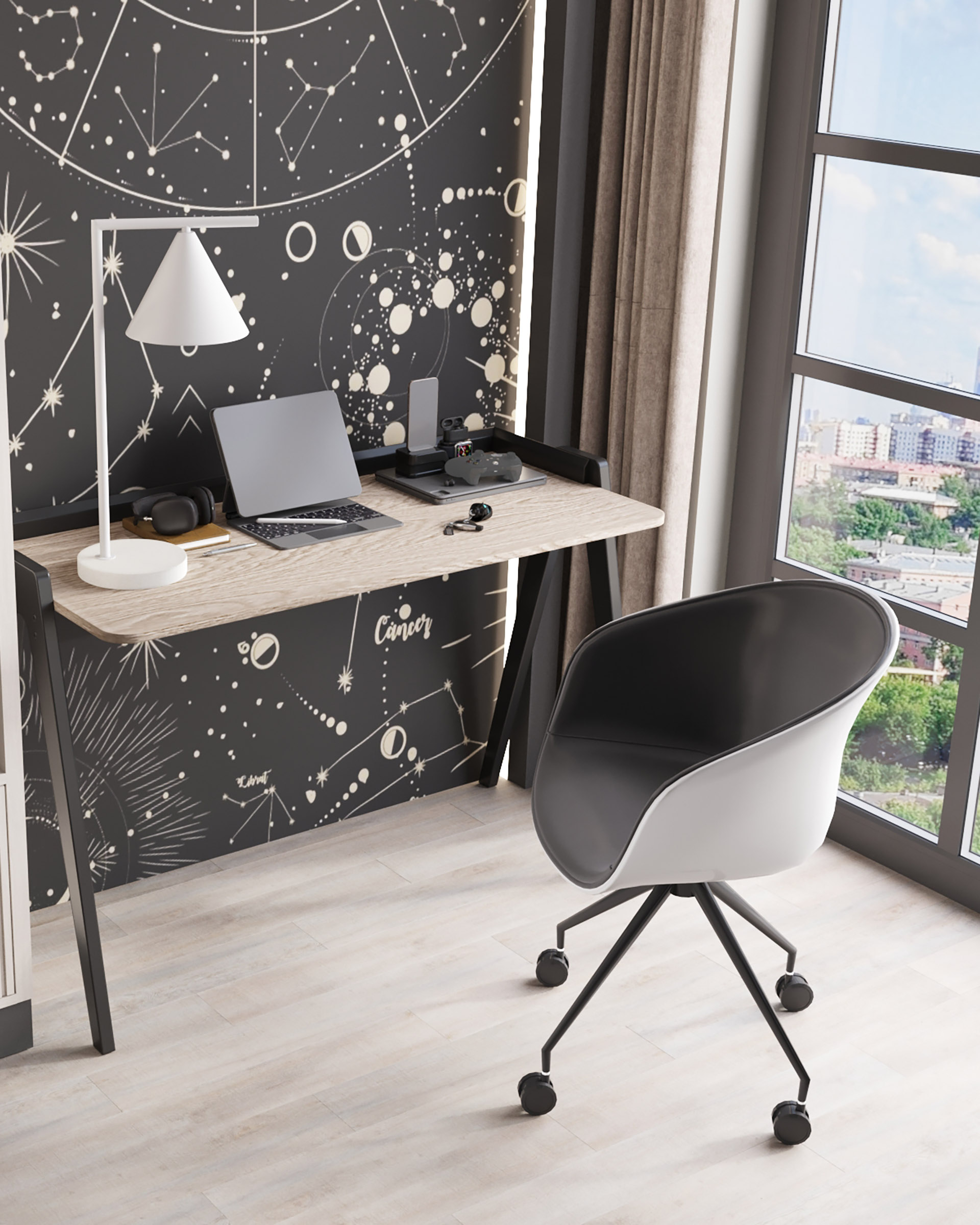 Лампа настольная Moderli V11596-1T Omaha цена 6 590 ₽ Лампа настольная Moderli V11596-1T Omaha