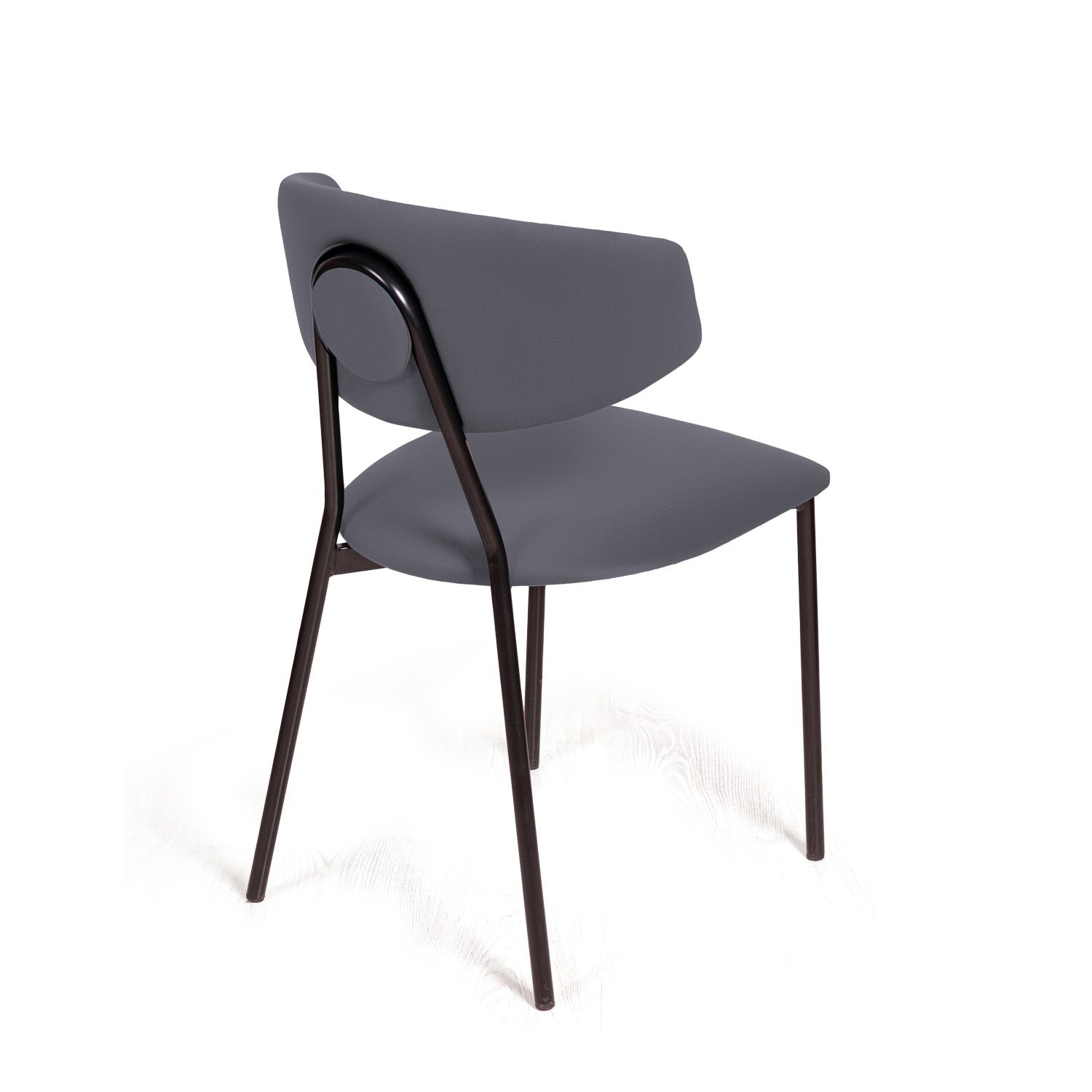 Стул Брэд, бархат серый 27