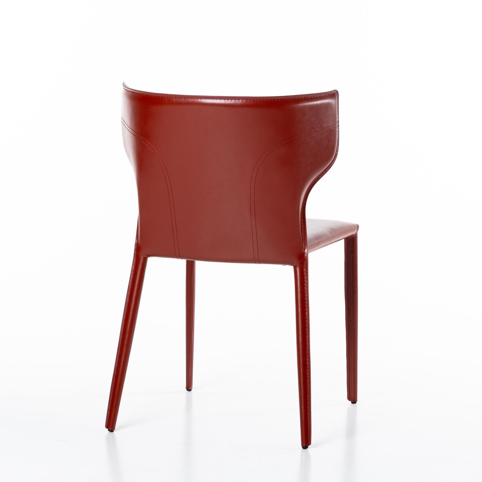 Стул Аустин, кожа ретро-красный