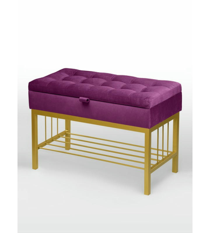 Банкетка Н-76 (золото/фуксия)