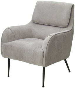 КреслоМАГДА (MAGDA) цвет Cato-16 серый, ткань / черный каркас, ®DISAUR