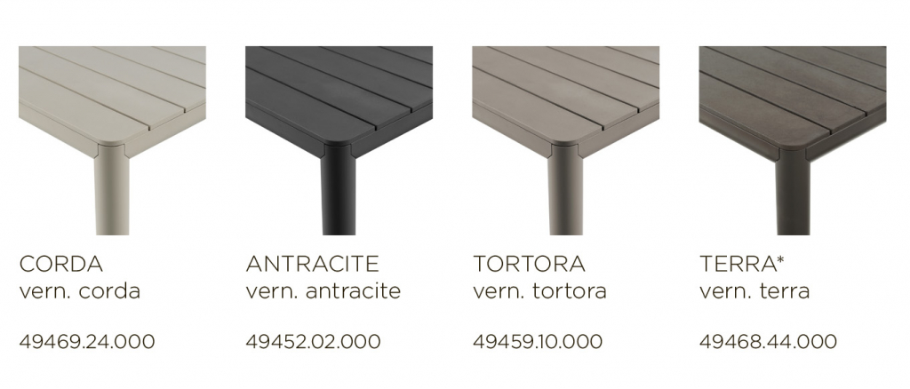 Стол пластиковый раздвижной Tevere 147 терра