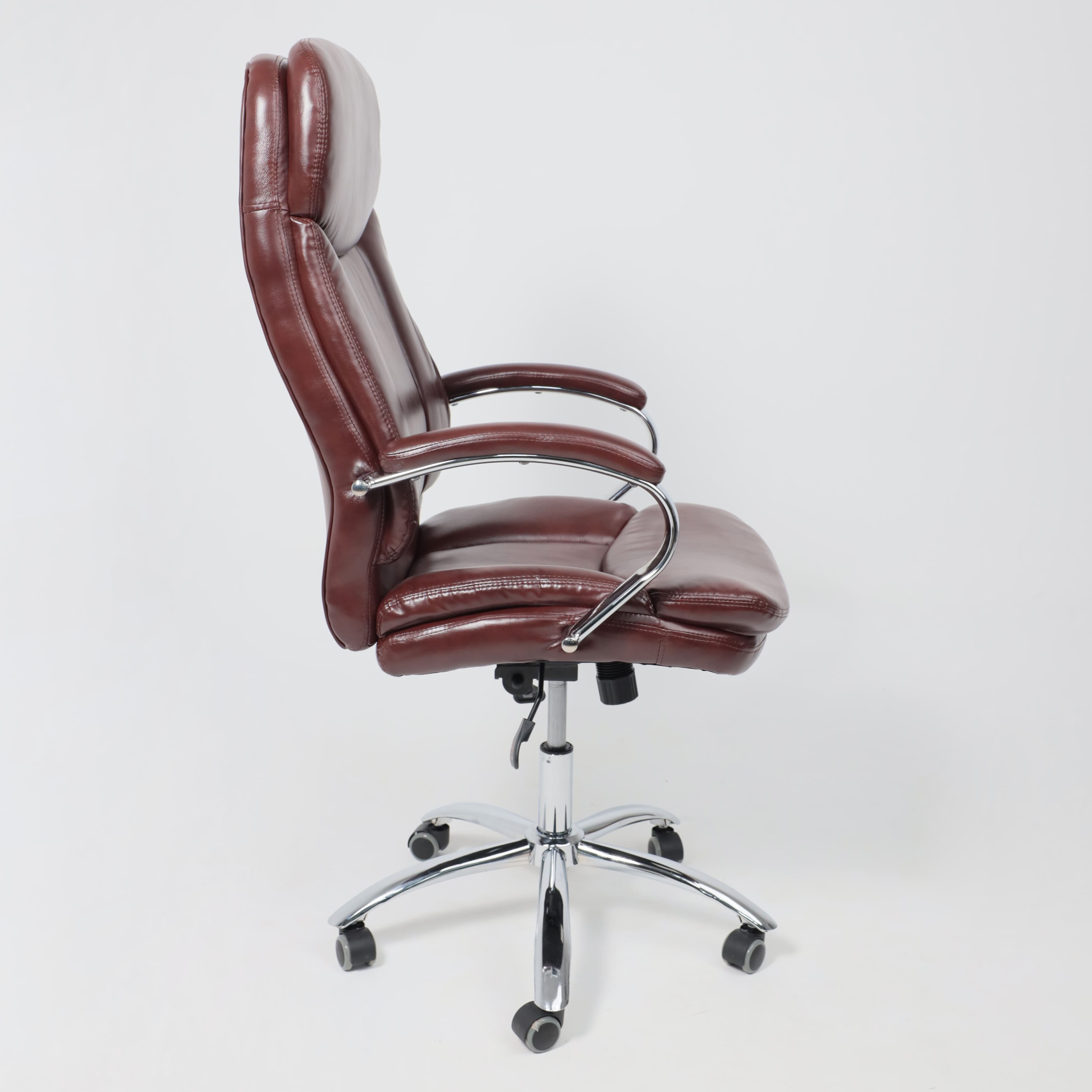 Кресло поворотное Leonardo, коричневый бриллиант, экокожа