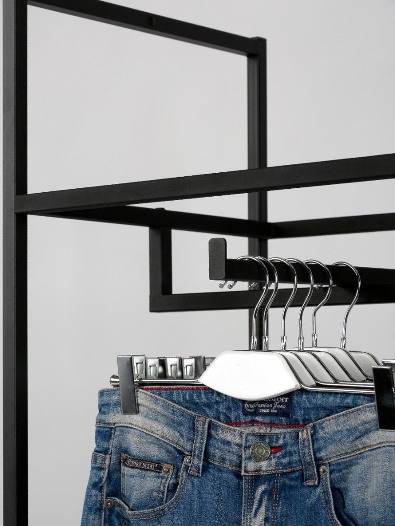 Стеллаж Лофт для одежды КД-2214 комбинированный