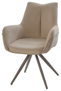 Стул МАРК 360 град., цвет B-03/LOTOS-03 бежевый, велюр / латте каркас